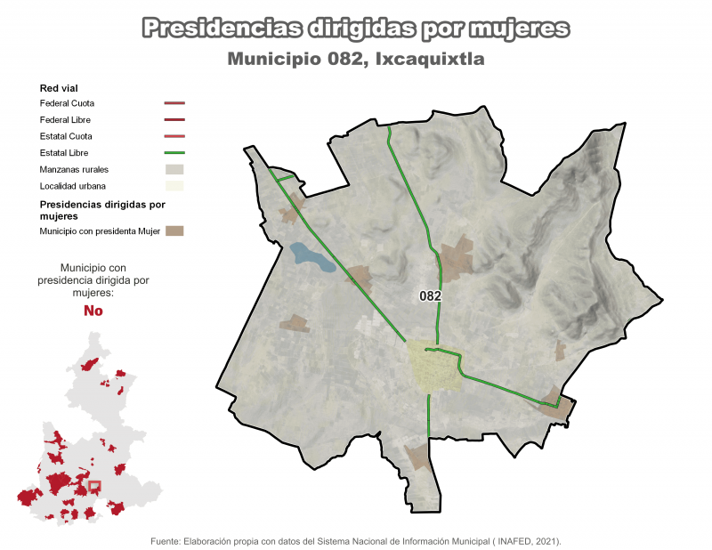 Presidencias dirigidas por mujeres - Ixcaquixtla