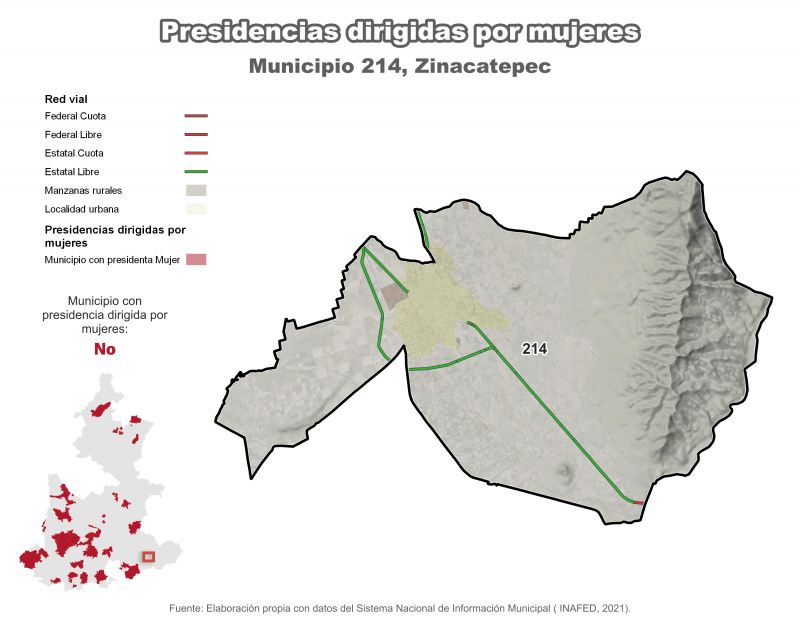 Presidencias dirigidas por mujeres - Zinacatepec