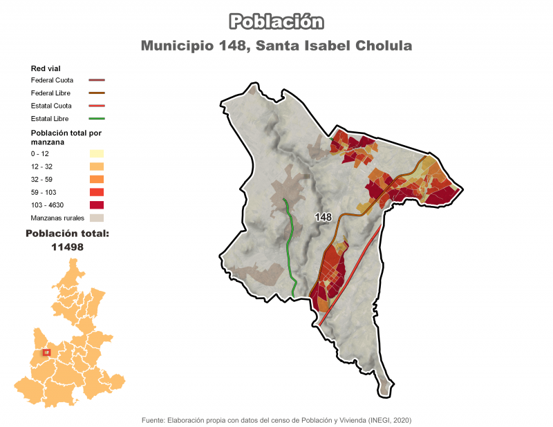 Población - Santa Isabel Cholula