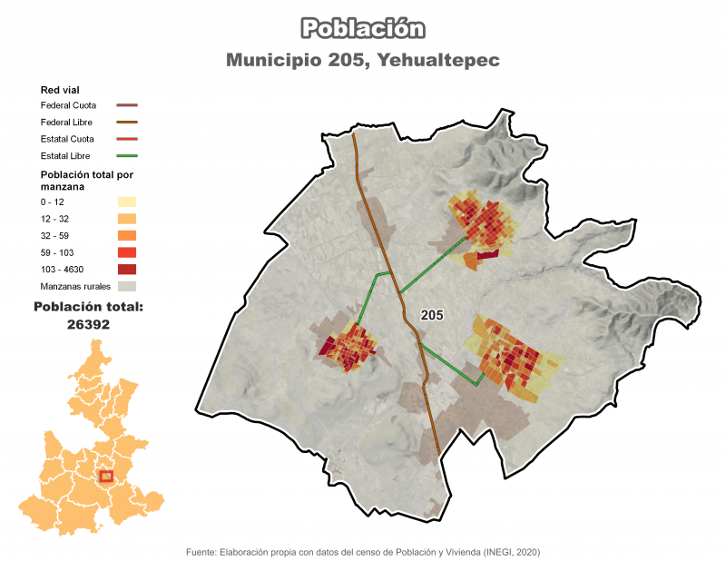 Población - Yehualtepec