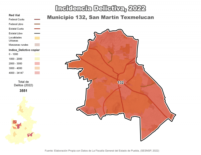 Incidencia delictiva - San Martín Texmelucan
