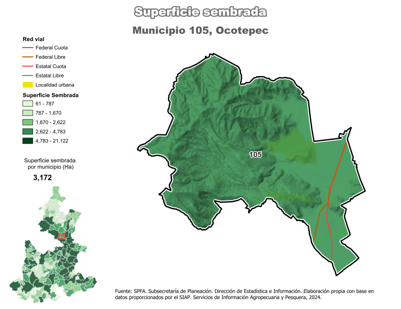 Superficie Sembrada - Ocotepec