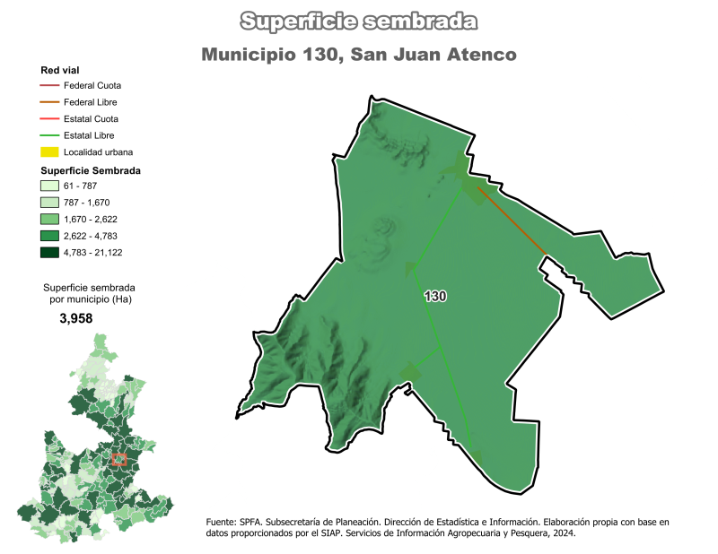 Superficie Sembrada - San Juan Atenco