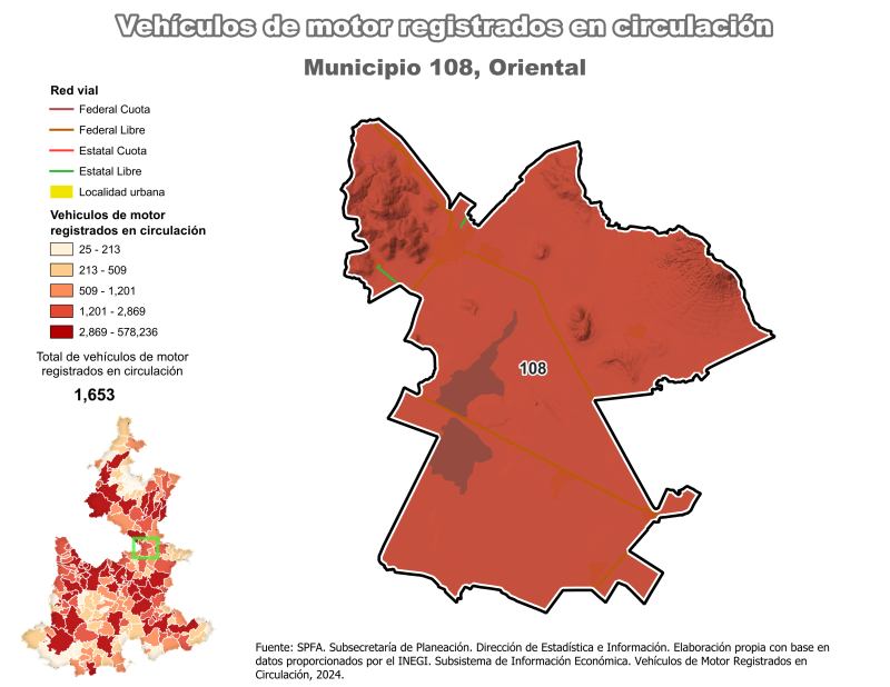 Vehículos de motor registrados en circulación - Oriental