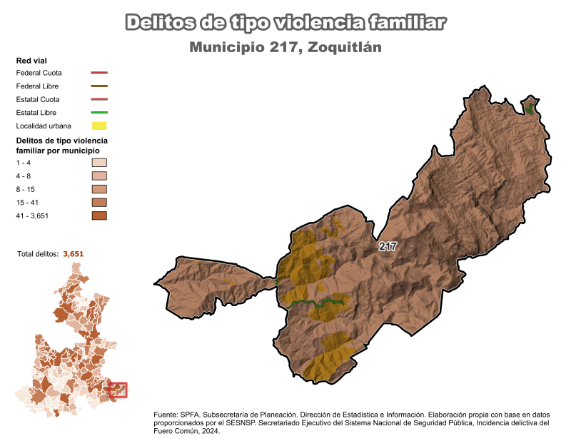Delitos de tipo de violencia familiar - Zoquitlán