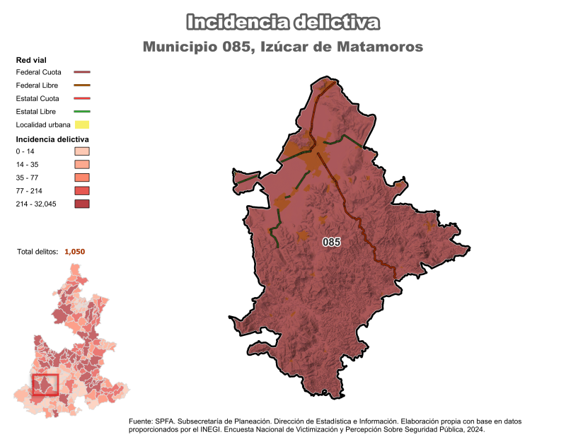 Incidencia Delictiva - Izúcar de Matamoros