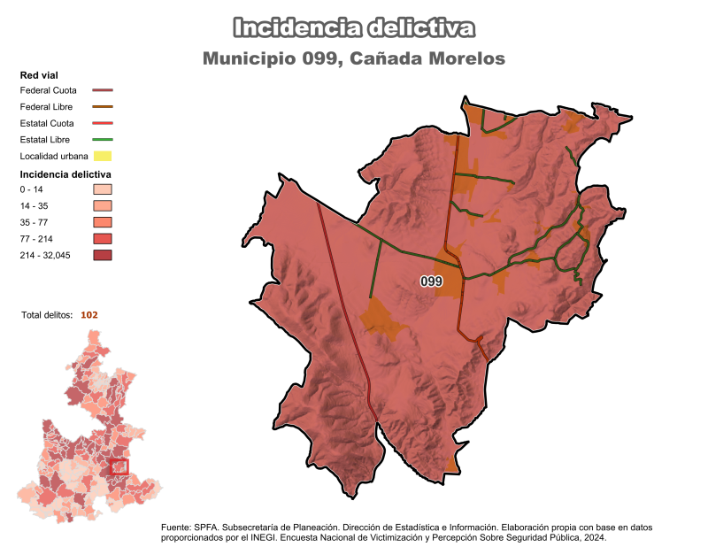 Incidencia Delictiva - Cañada Morelos