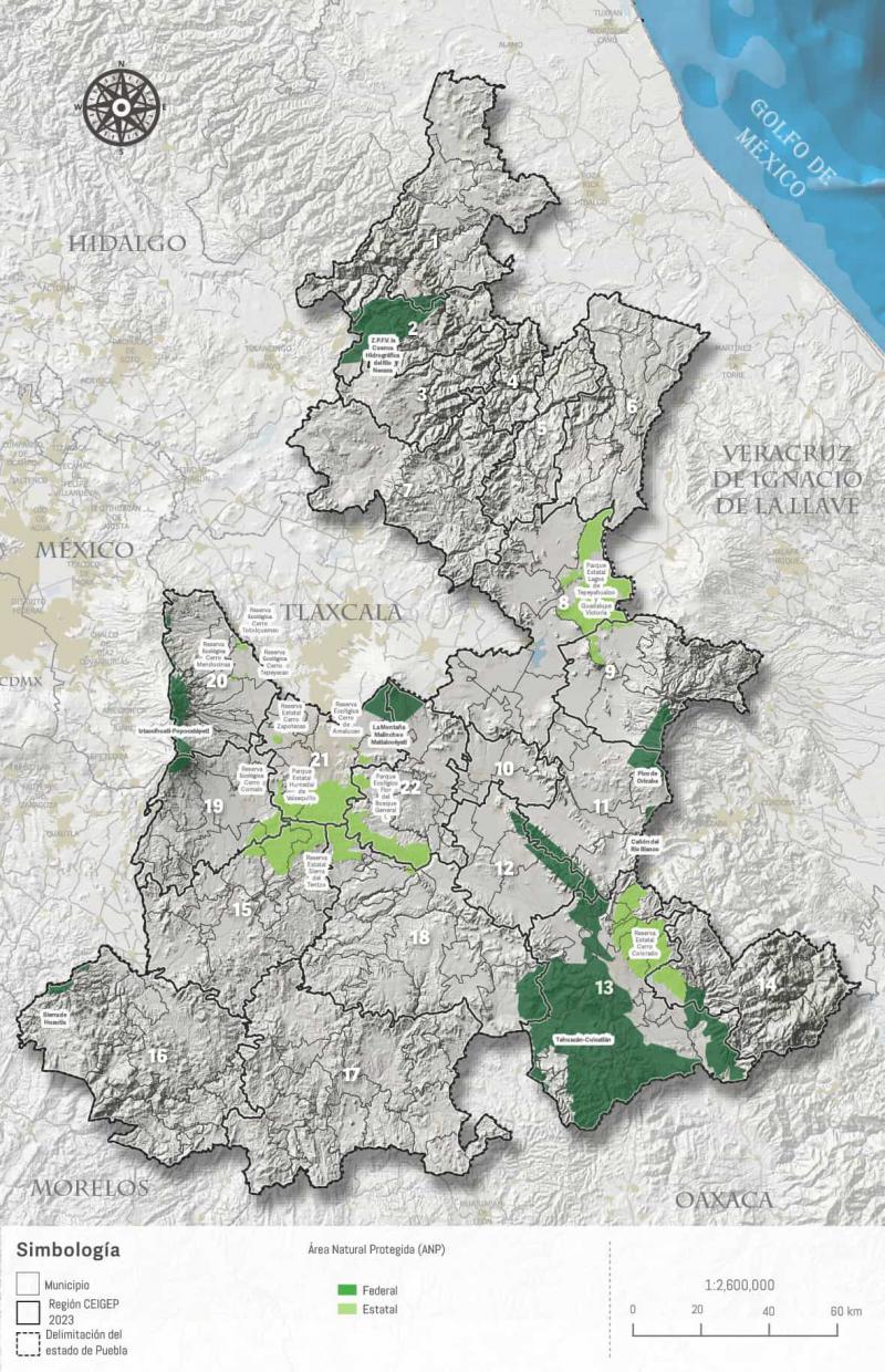 Áreas Naturales Protegidas (ANP) en el Estado de Puebla