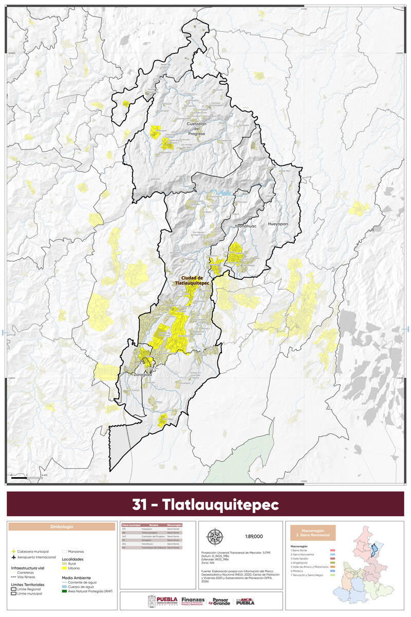 Microrregión 31. Tlatlauquitepec