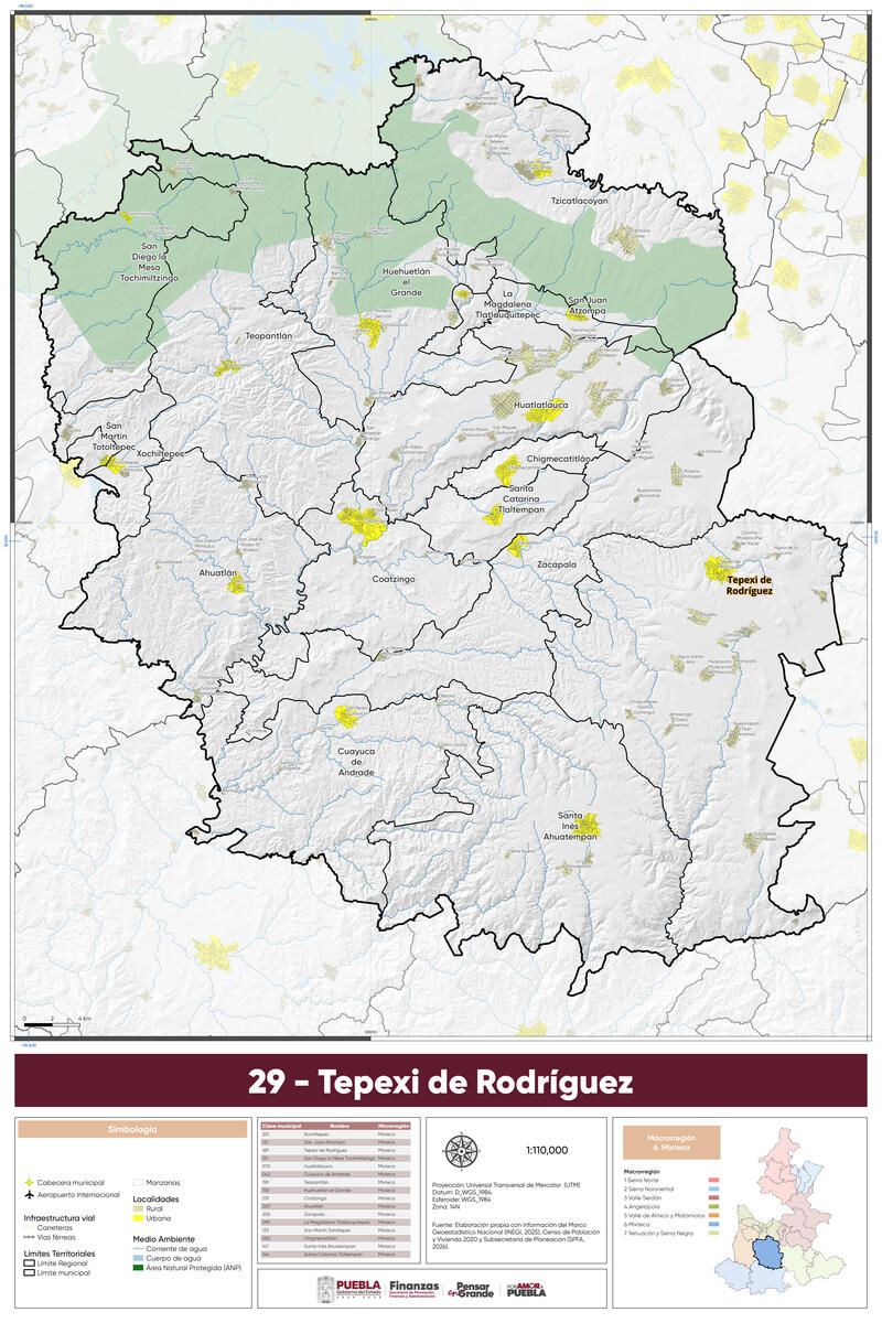 Microrregión 29. Tepexi de Rodríguez