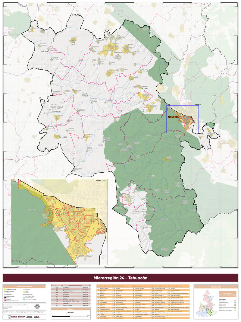 Microrregión 24. Tehuacán