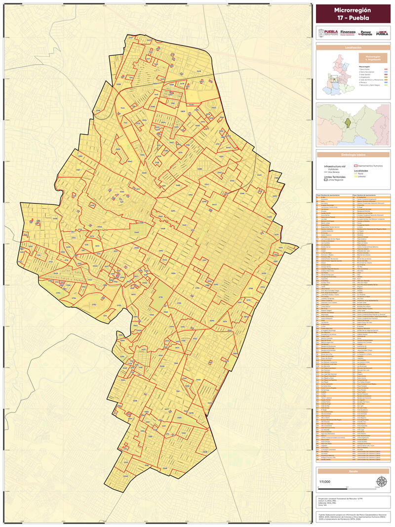 Microrregión 17. Puebla
